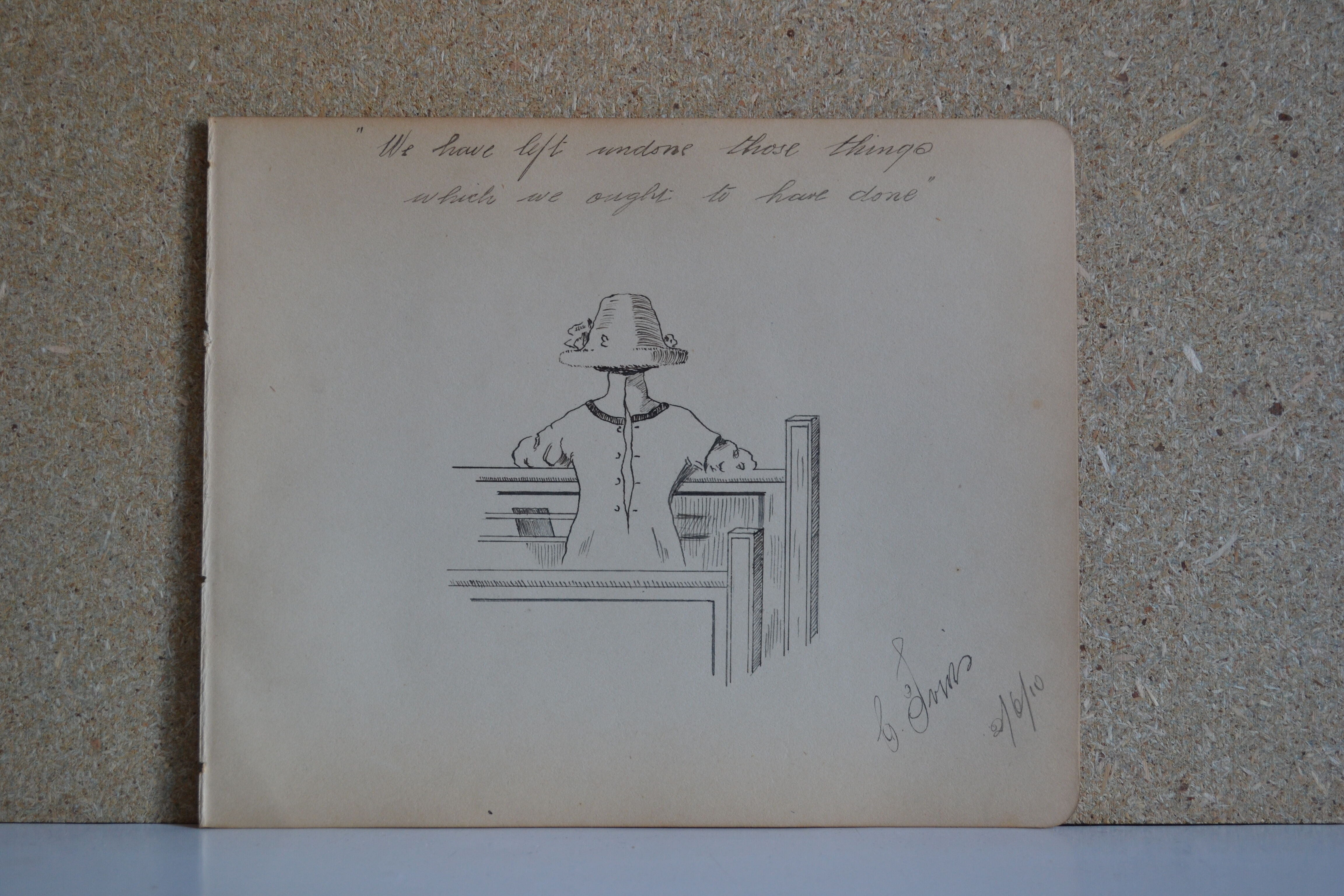 Indian ink drawing circa 1910