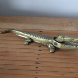 Crocodile brass nutcracker