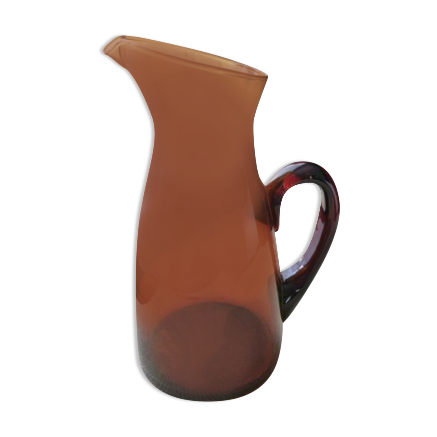 Carafe in amber blown glass 1.4 l