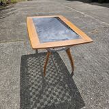 Italian Glass-Wood and Metal Dining Table - Italian Design Dinner Table - 8