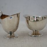 Pair of silverware saucepans