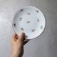 antique dessert service Lunéville 8 plates + 1 cake dish