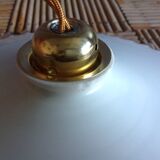 White opaline hanging lamp