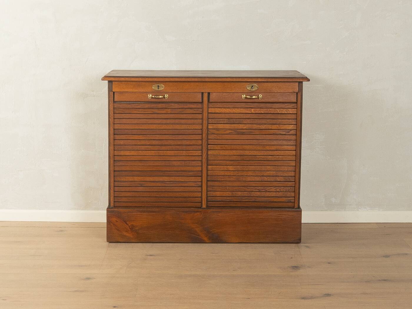 Unique Art Deco roll-top cabinet from the 1930s