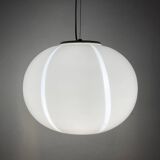Venini Style Italian Glass Pendant Lamp, 1970s - Vintage Italian Art Glass Design