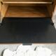 Vintage secretary in light oak veneer 1960
