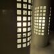 Pair of vintage 80s Memphis industrial wall or ceiling lights