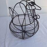 Old metal egg basket