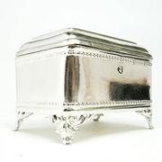 Sugar bowl, Eclecticism, silver-plated brass, Poland, 19th century