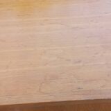 Vintage oak commode with tapered legs and wings from the 1950s.