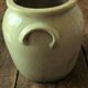 Grey glazed stoneware pot with two handles