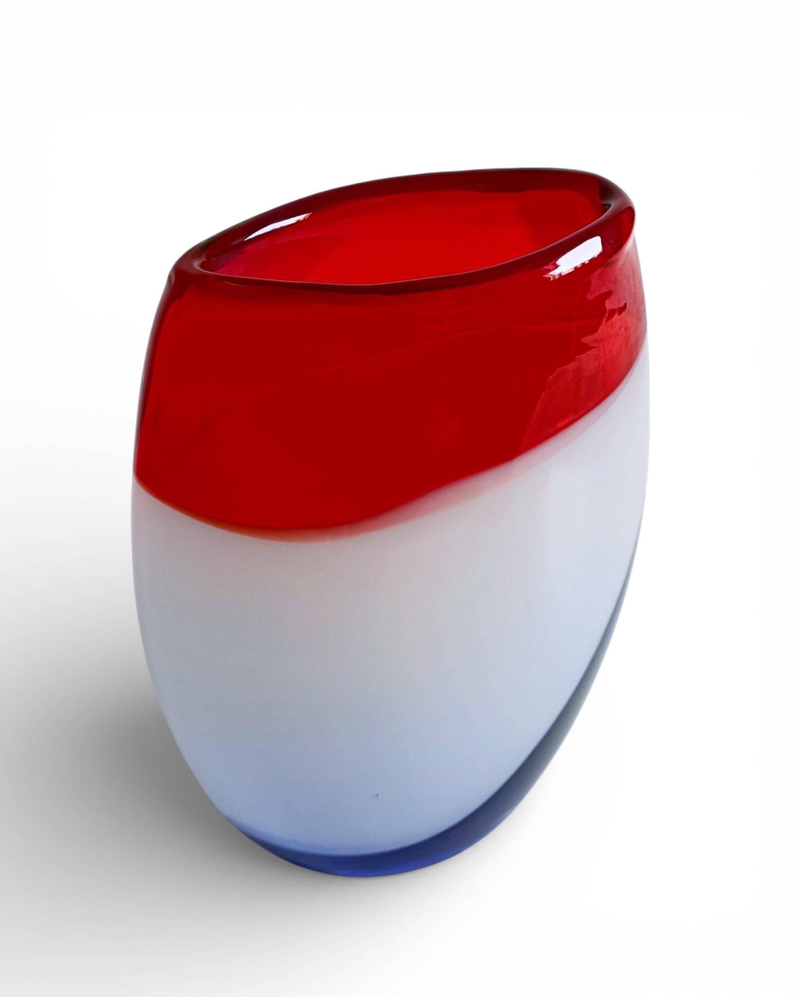 Post-Modern Murano Art Glass Vase by Cose Belle, Italy, 1980s