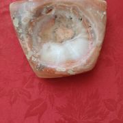 Polished agate soap dish or ashtray