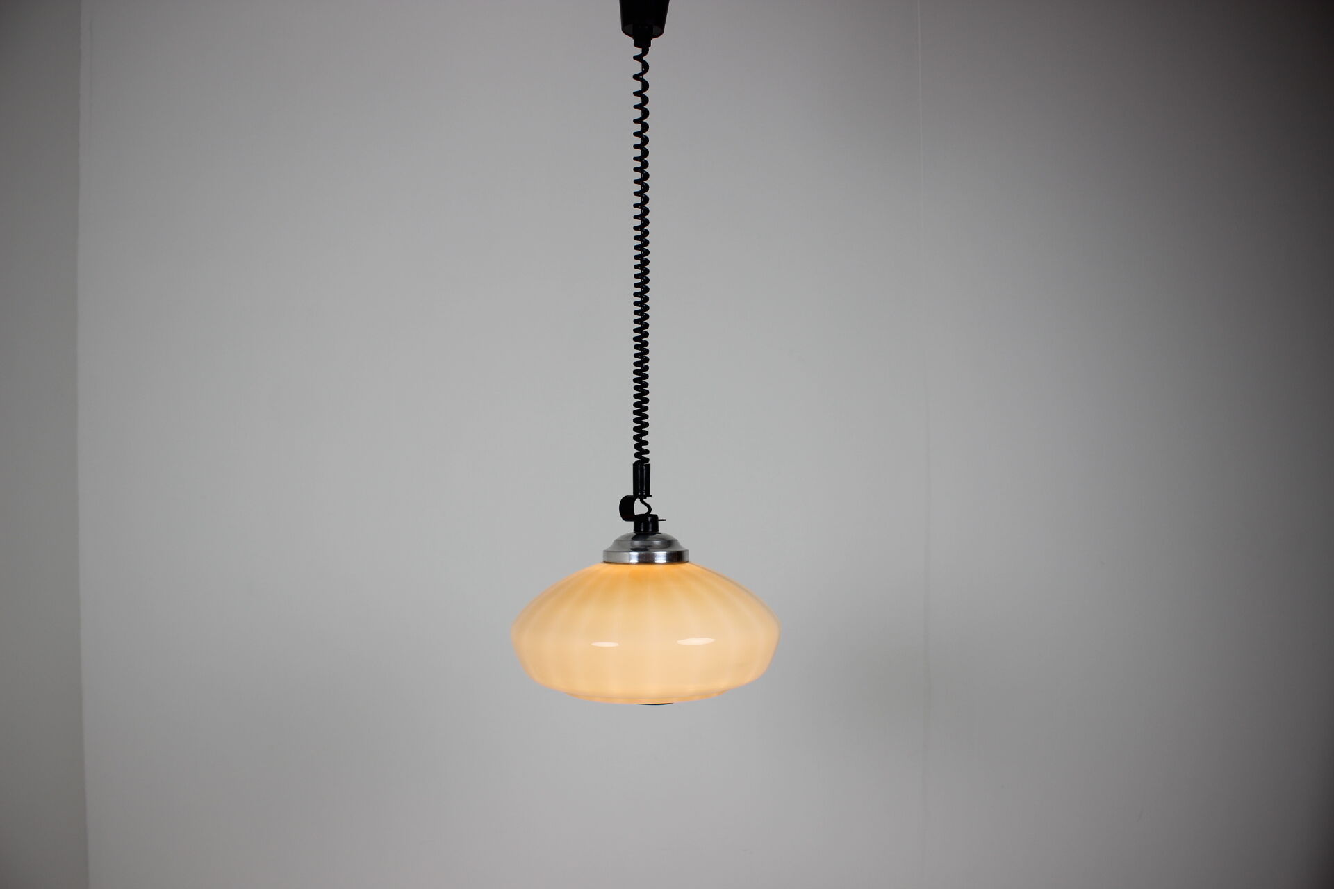 Mid-century glass pendant, 1970's