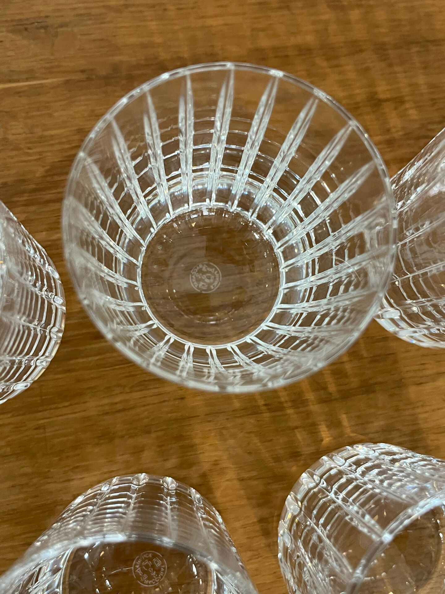 Set of 5 Harmonie goblets signed by Baccarat