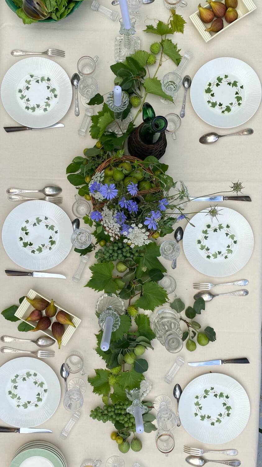 Antique dinner plates Saint Amand Ceranord, Bourrasque
