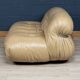 Italian 20thc beige "soriana" leather sofa by tobia scarpa for cassina
