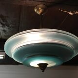 Art Deco pendant lamp in glass period 1930 1940