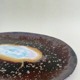 Plat en Céramique Émaillée Volcan "Bon Appétit"