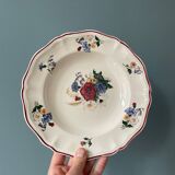 Series of 9 Sarreguemines France soup plates, Agreste collection