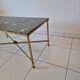 Marble and brass coffee table