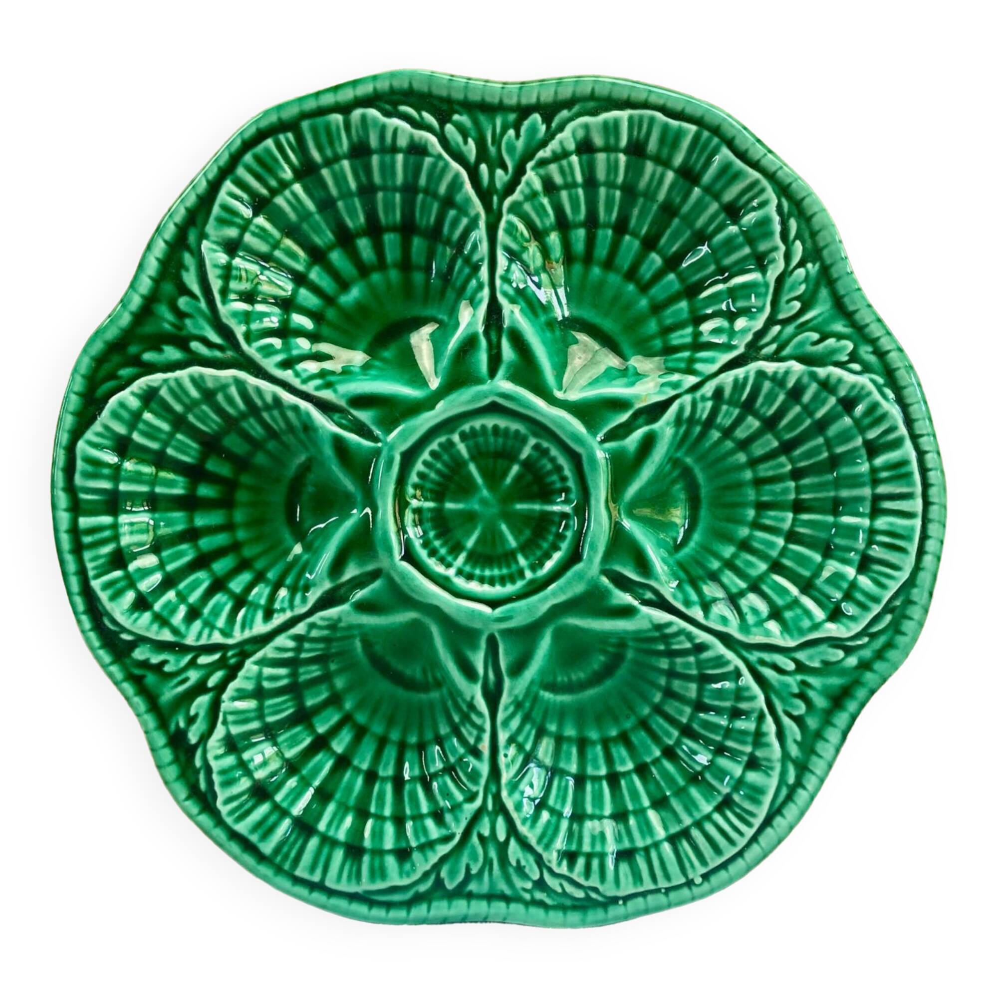 Sarreguemines slurry oyster plate