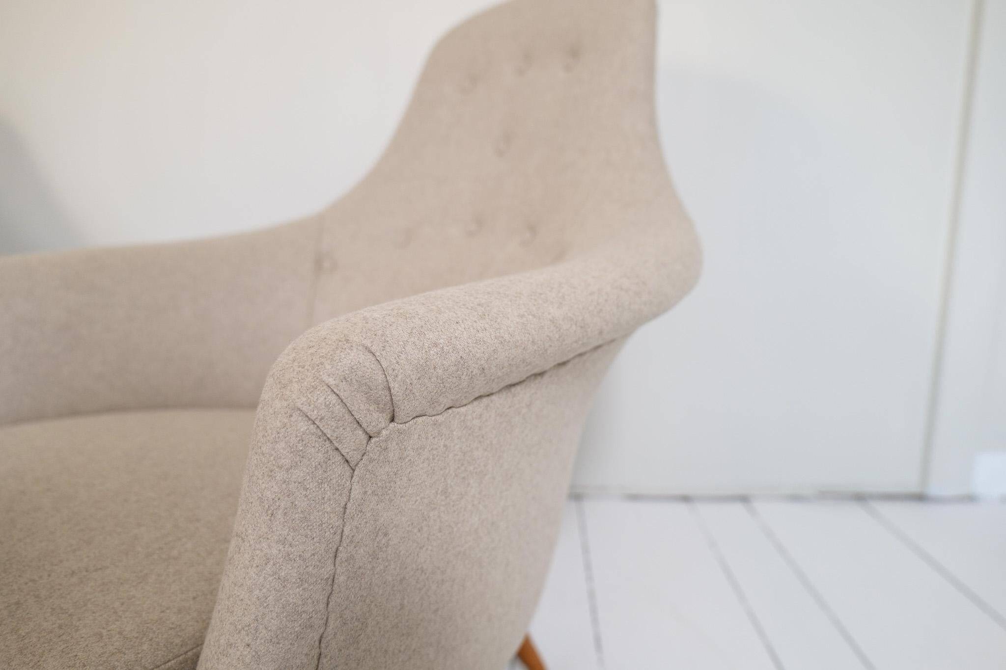 Big Adam lounge chairs, mid-century design, NK, Sweden, 1950s.