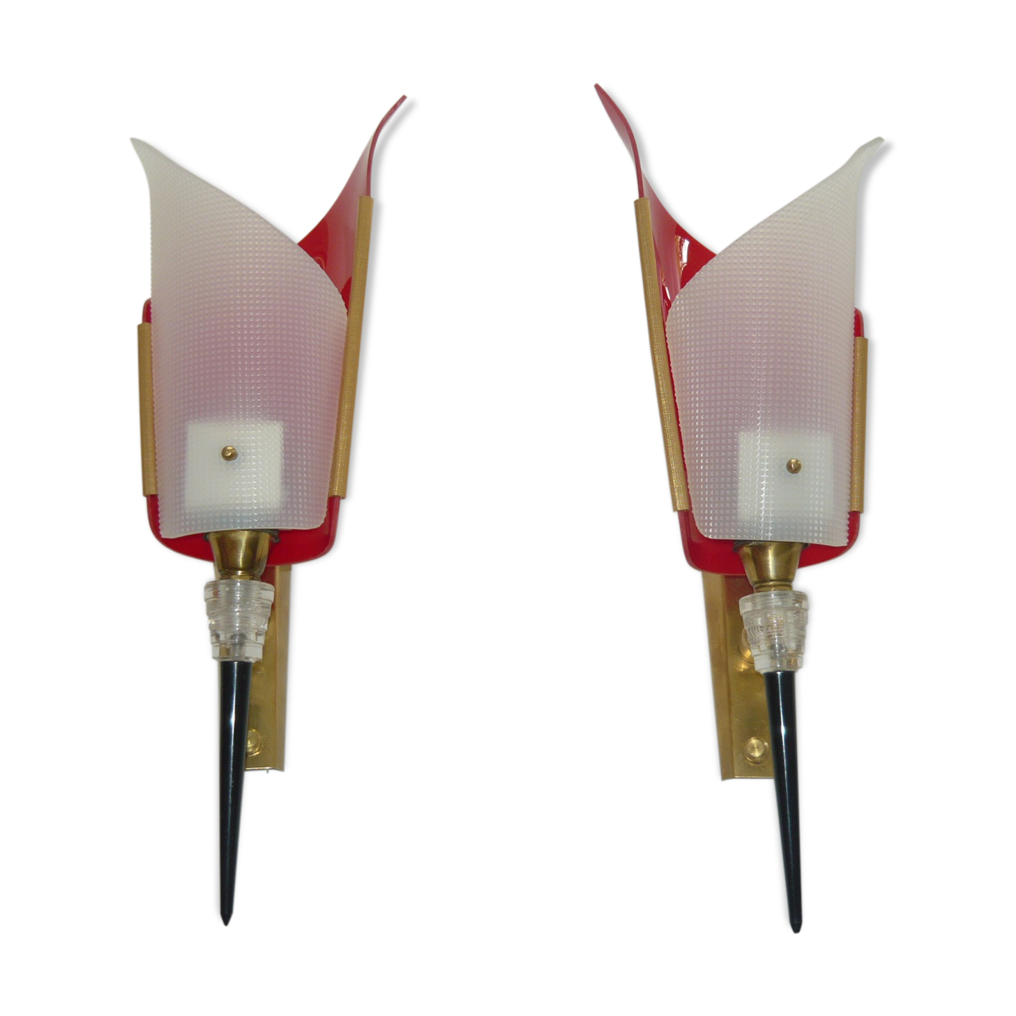 Pair of rockabilly wall lamps 50/60