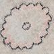 7x10 Large Pink & Beige Madallion Pattern Turkish Rug, 209x305Cm