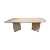 Travertine coffee table