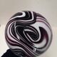 Beautiful vase in purple and white opaline.