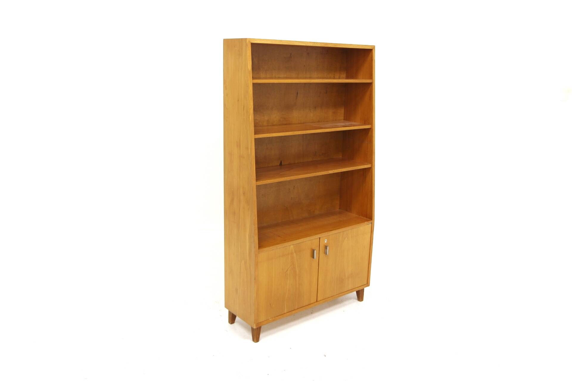Scandinavian elm bookcase, Sweden, 1960