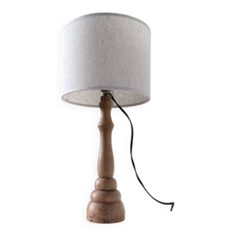 Light oak desk lamp 1950