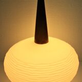 suspension opaline teak Louis Kalff Philips 60s