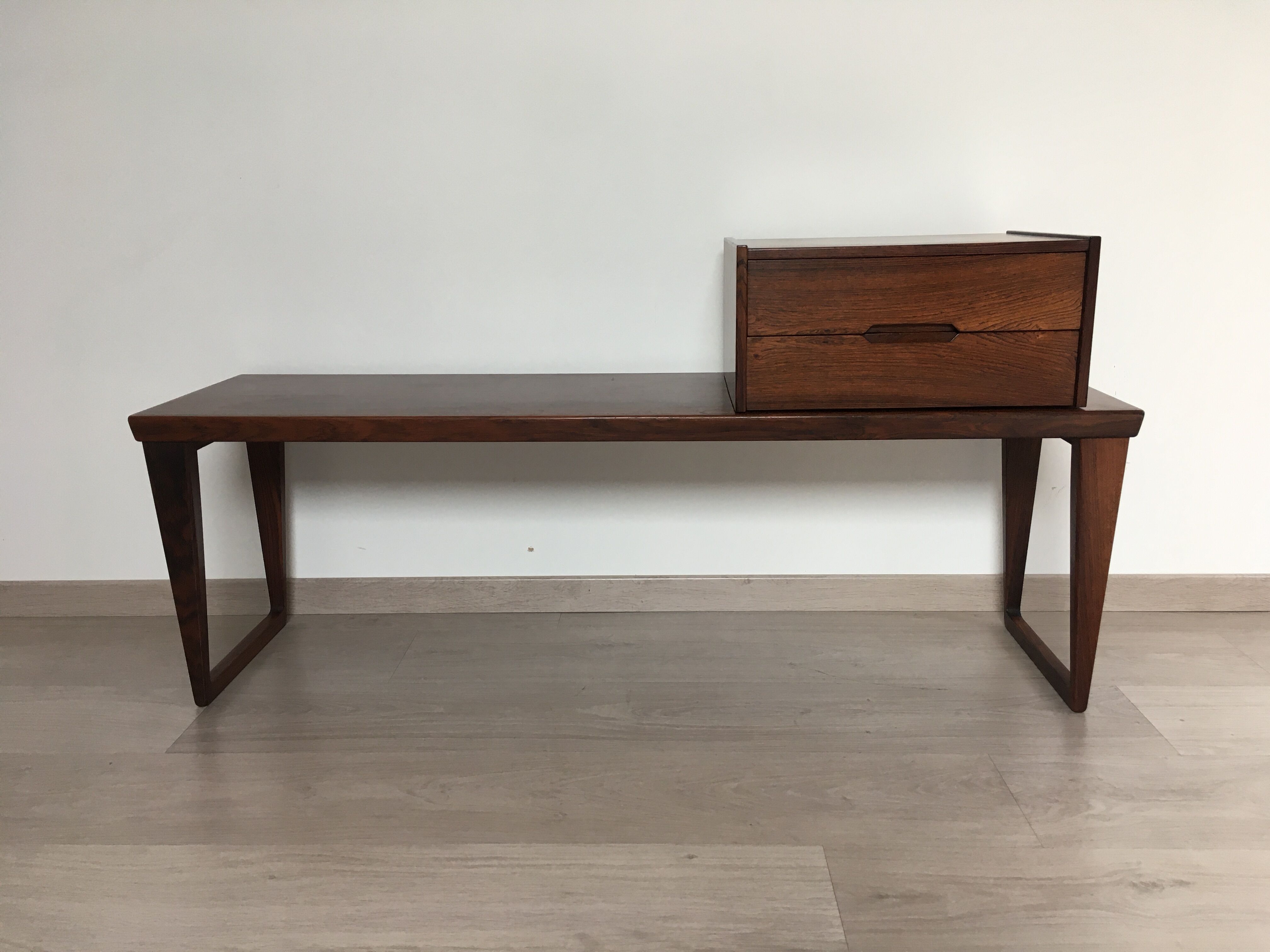 Banc scandinave de Aksel Kjersgaard en palissandre années 60