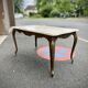 Louis XV style solid marble coffee table - Vintage Rococo