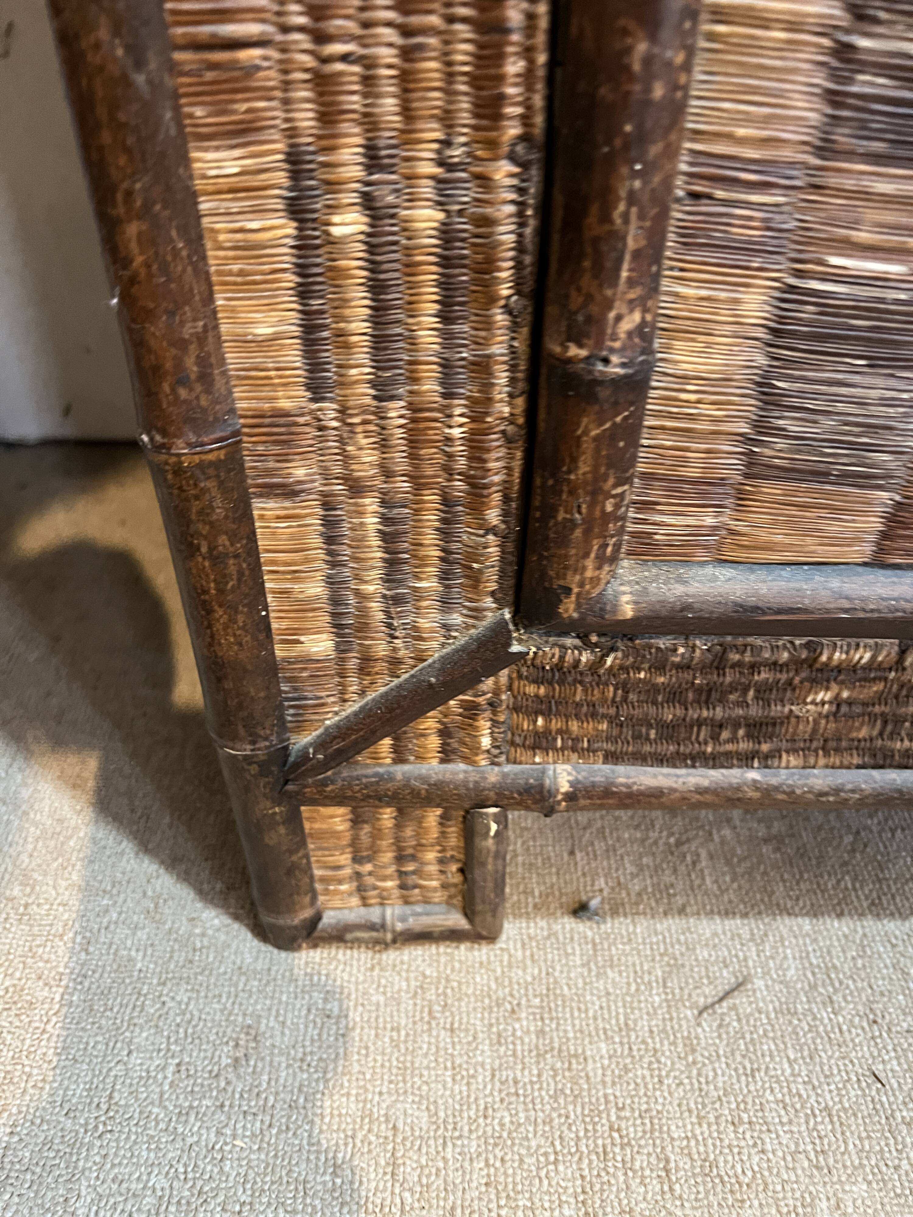 Two-door bamboo wardrobe