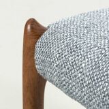 Set of 4 Niels Møller model '78' chairs refurbished