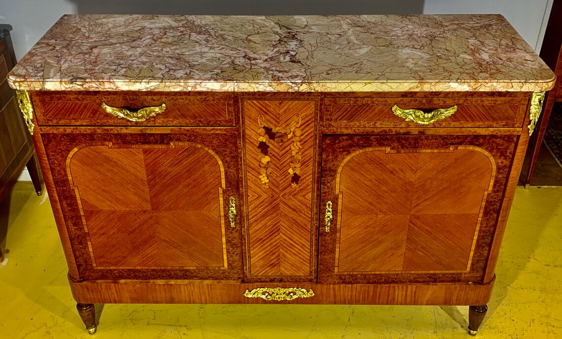 Buffet art deco period 1920 marquetry of rosewood and precious woods