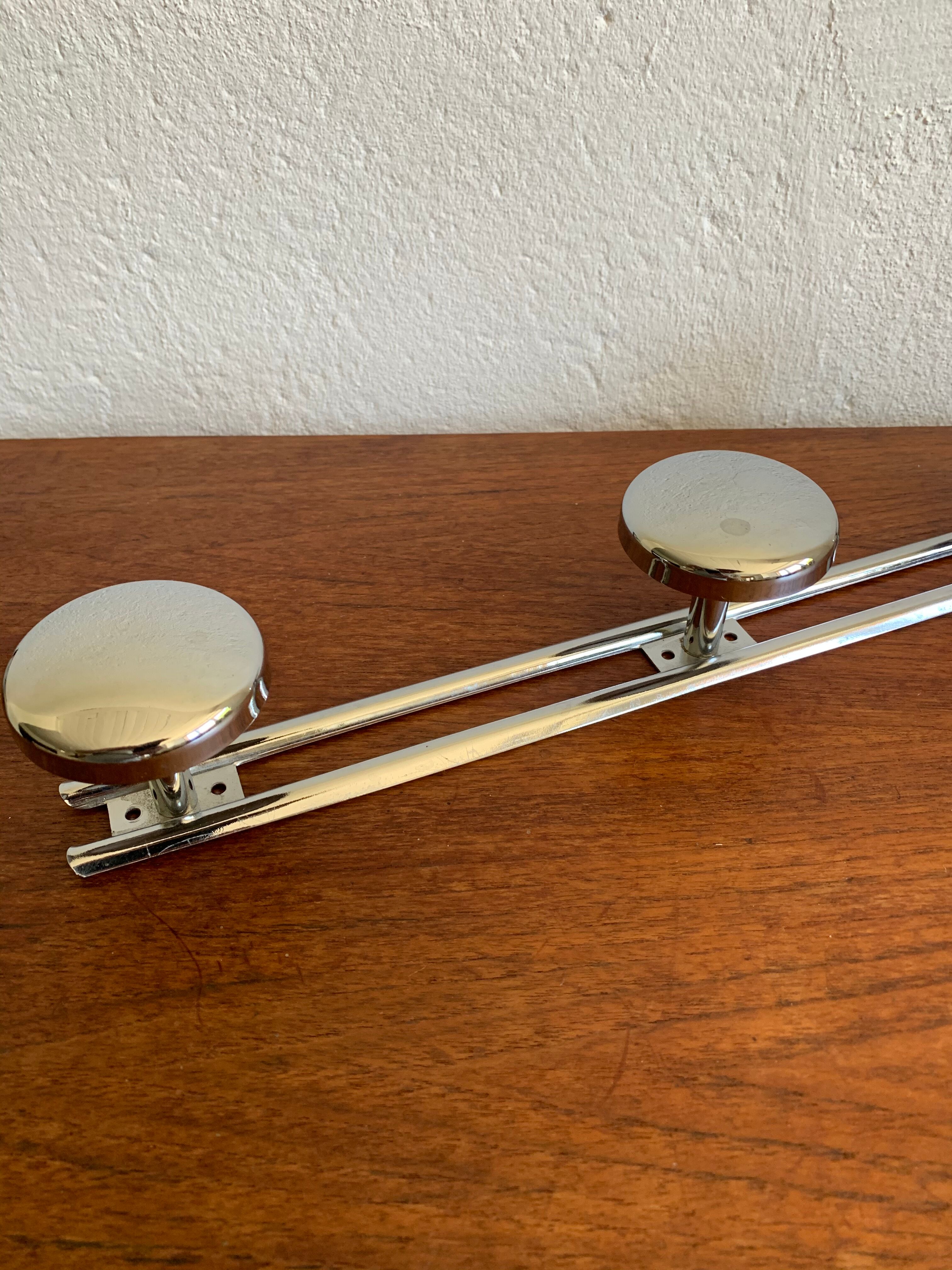 Vintage stainless steel patère