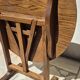 Petite table vigneronne ronde rabatable