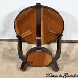 Mahogany pedestal table, Art Deco style – 1959