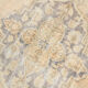 7x10 beige & navy blue vintage rug, 215x302cm