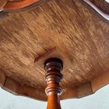 Marquetry pedestal table