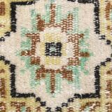 Tapis oriental vintage vert et crème 5x8 157x235 cm SK 24776