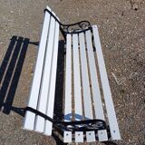 1900 Cast Iron and Wood Bench