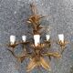 Gold metal chandelier