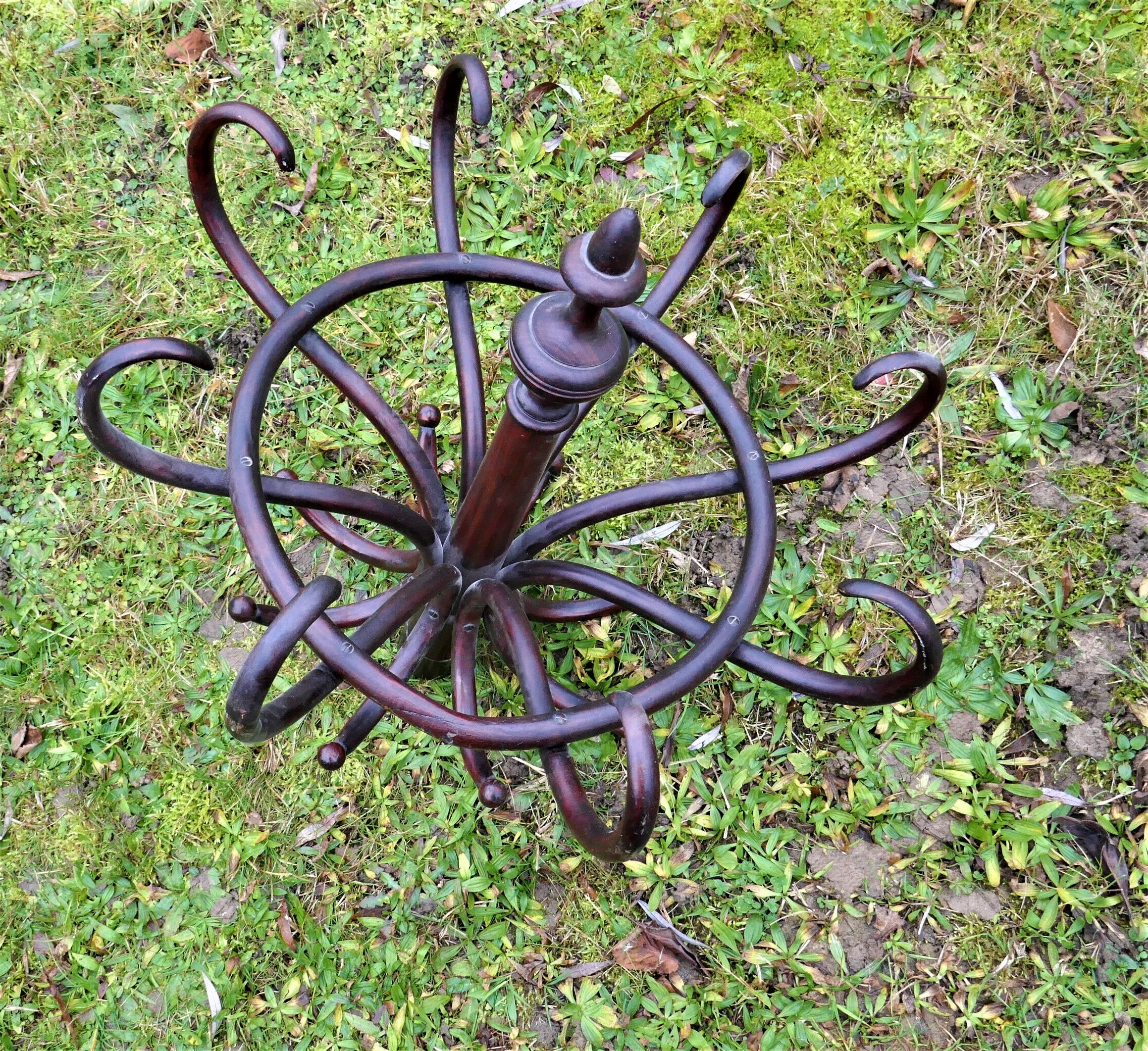 Old bistro parrot coat holder