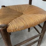 Trio rustic chairs in oak straw