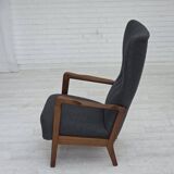 1960s, Danish armchair by Fritz Hansen model 8000/8020, furniture wool.